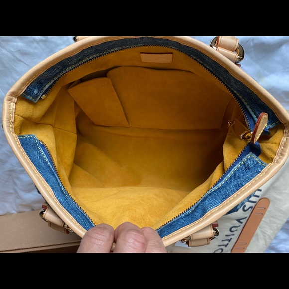 🎈SOLD❤️💎Louis Vuitton Cabby Denim MM Beautiful - Picture 4 of 16
